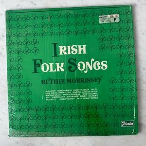 Fiesta Irish Folk Songs Vinyl with Green Border